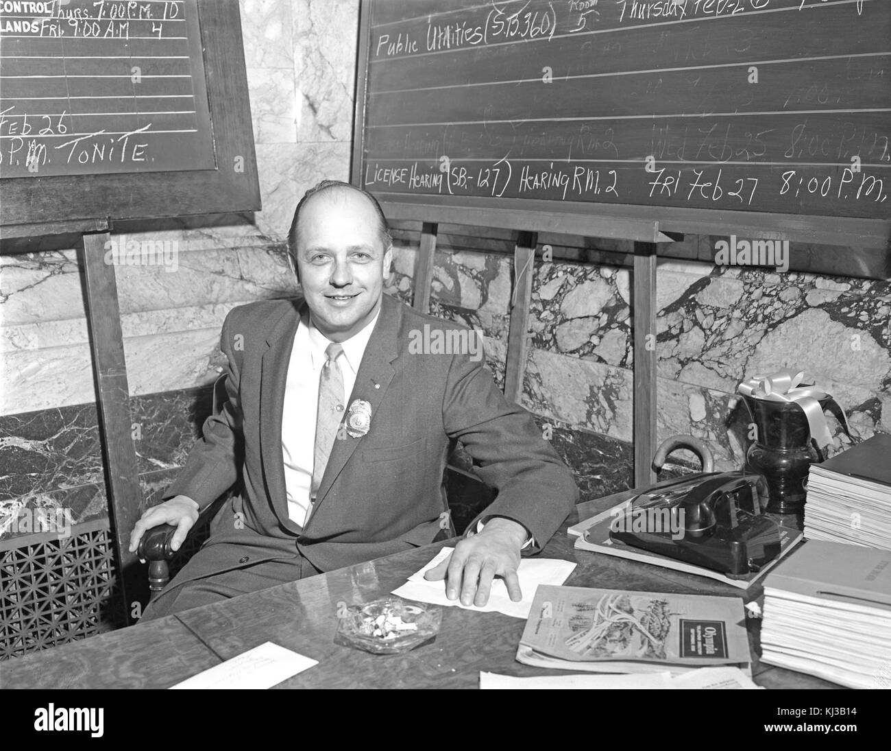 House of Representatives Sergeant at Arms Elmer A. Hyppa Stock Photo