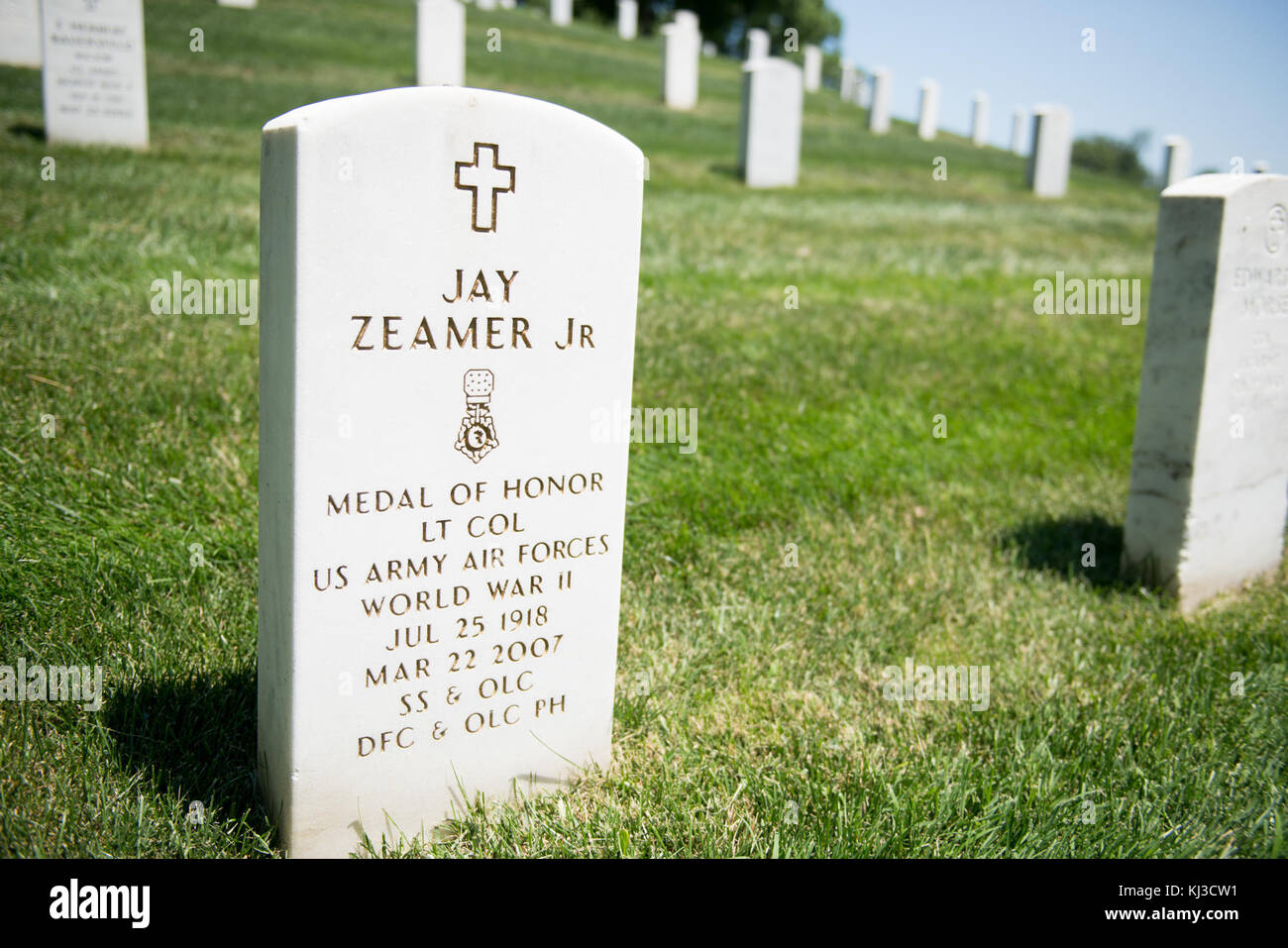 U.S. Army Air Forces Lt. Col. Jay Zeamer Jr. (19761746271 Stock Photo