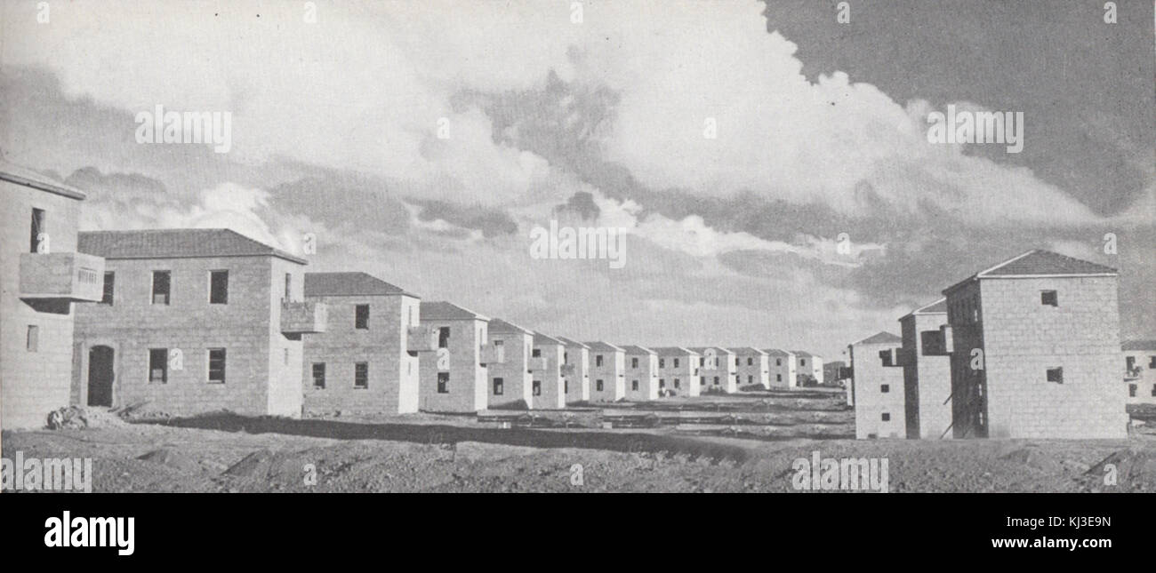 Israel 46802 Construction of permanent housing for immigrants Stock