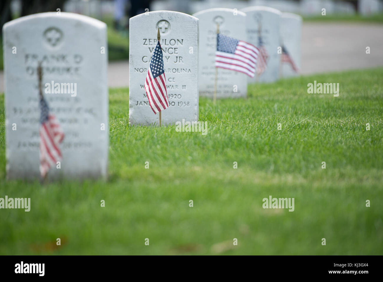 Flags-In at Arlington National Cemetery (26666794993) Stock Photo