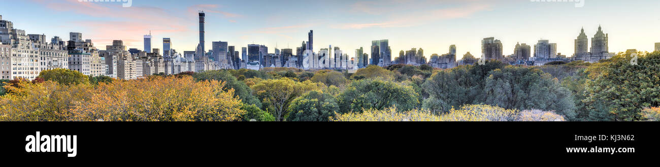 Aerial View of Central Park in the autumn, New York City Stock Photo ...
