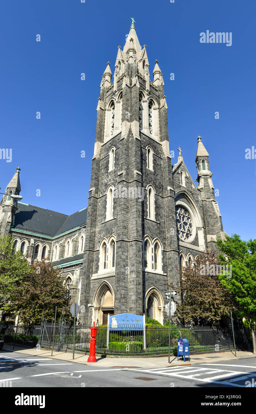 Saint Agnes Roman Catholic Church in Brooklyn, NY Stock Photo Alamy