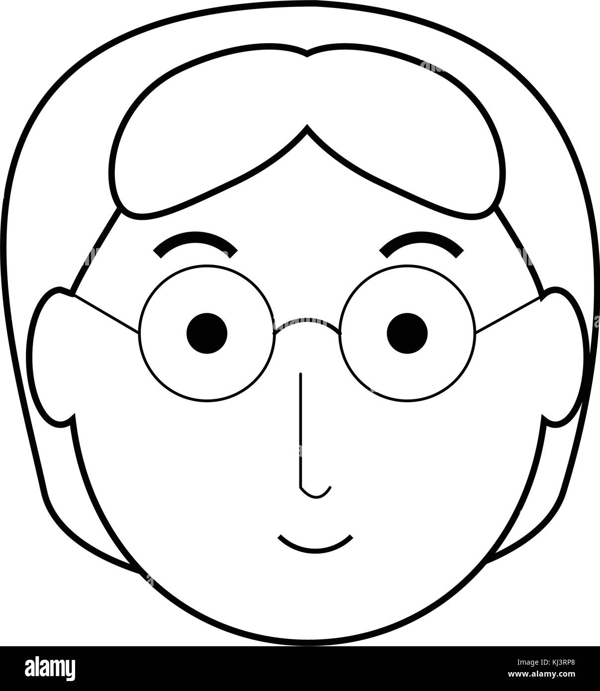 elderly woman face icon Stock Vector Image &amp; Art - Alamy