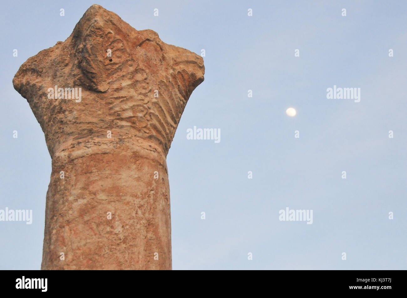 Mount Nebo in Jordan. Mentioned in the Bible as the place where Moses
