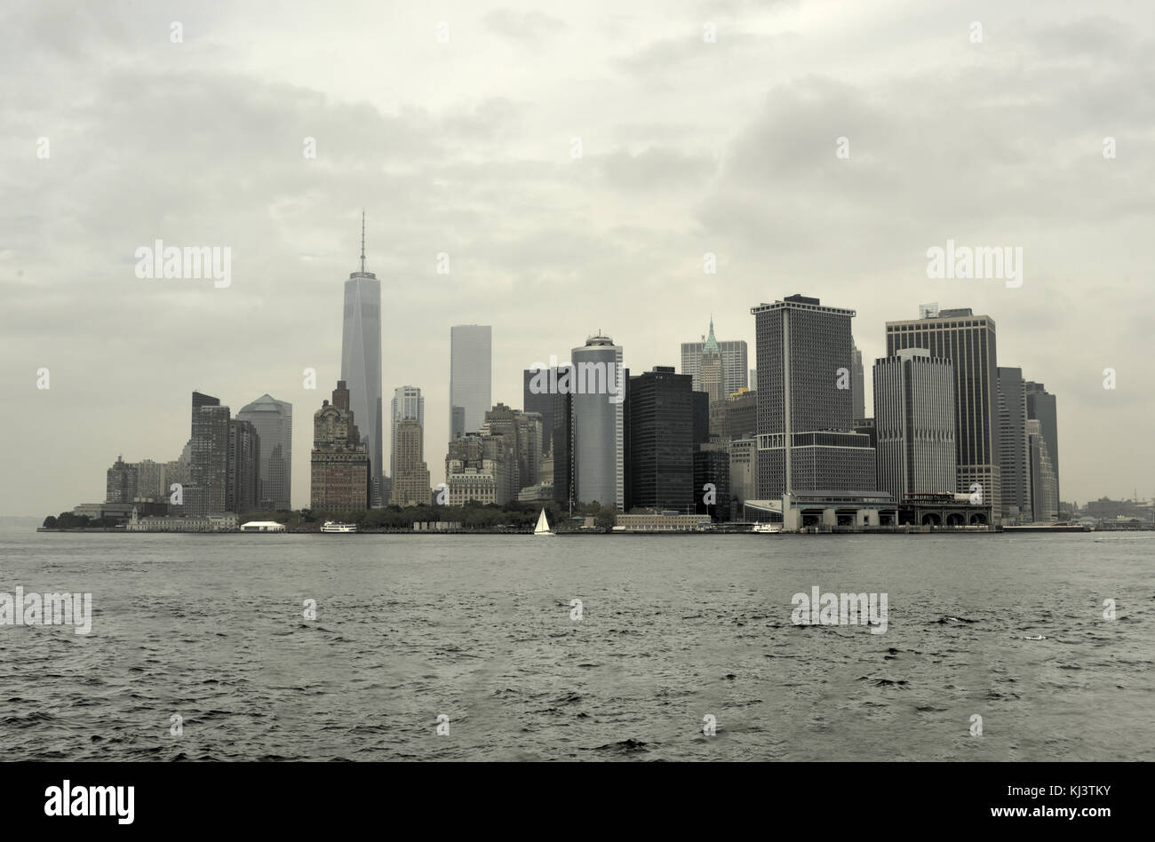 View of Downtown Manhattan, New York from the East River Stock Photo ...