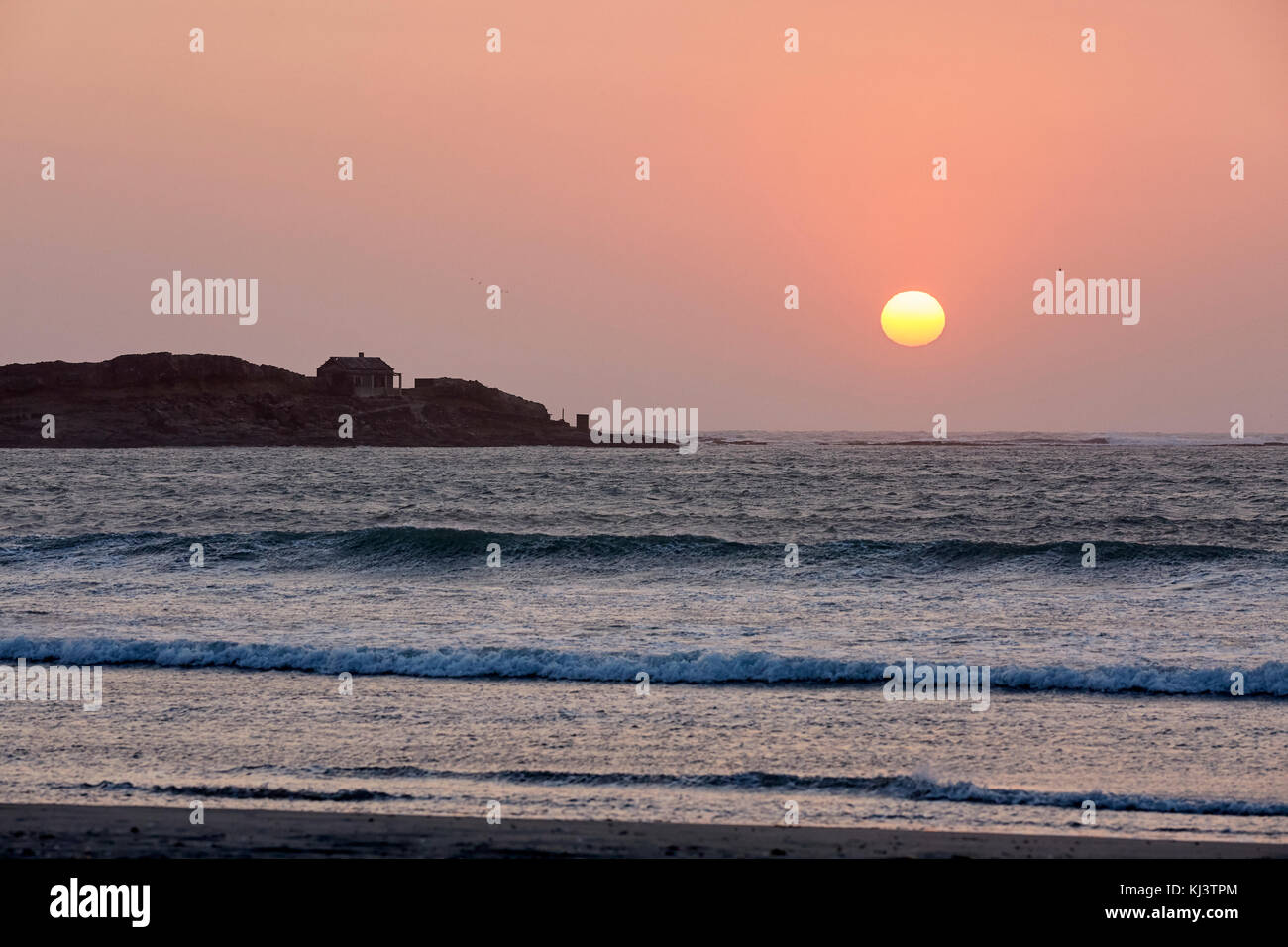 Sunset, Halifax Island (near Luderitz), Namibia, Africa Stock Photo