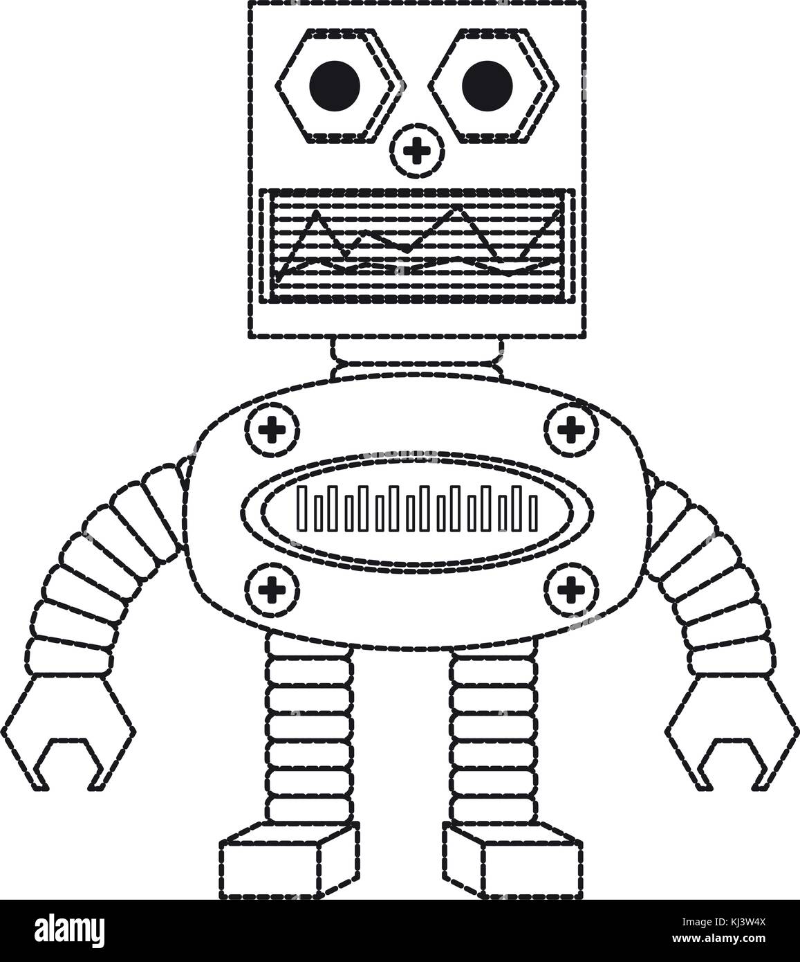 cartoon robot icon Stock Vector Image &amp; Art - Alamy