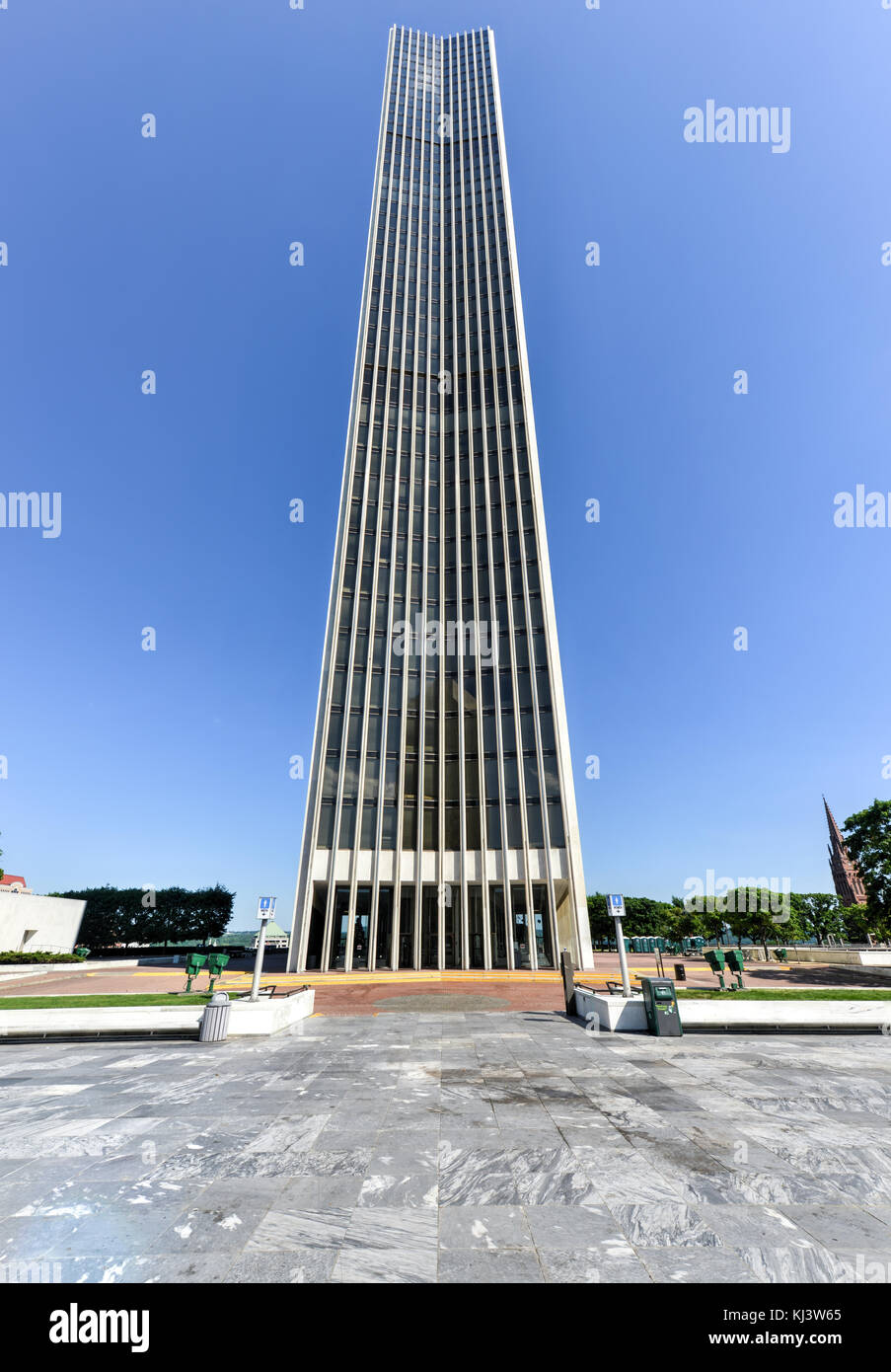 ALBANY NEW YORK JULY 6, 2014 Corning Tower of Empire State Plaza, a