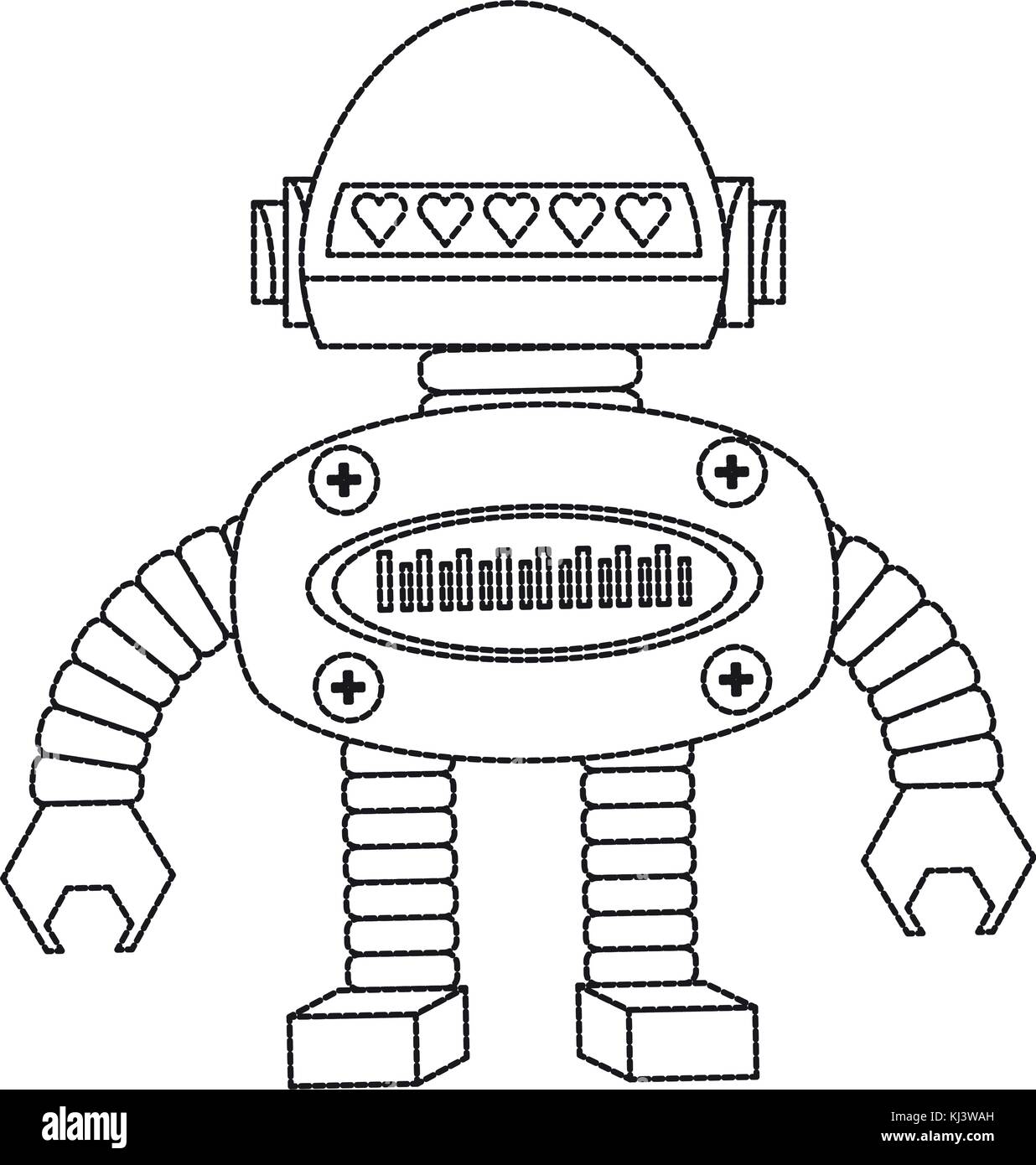 cartoon robot icon Stock Vector Image & Art - Alamy