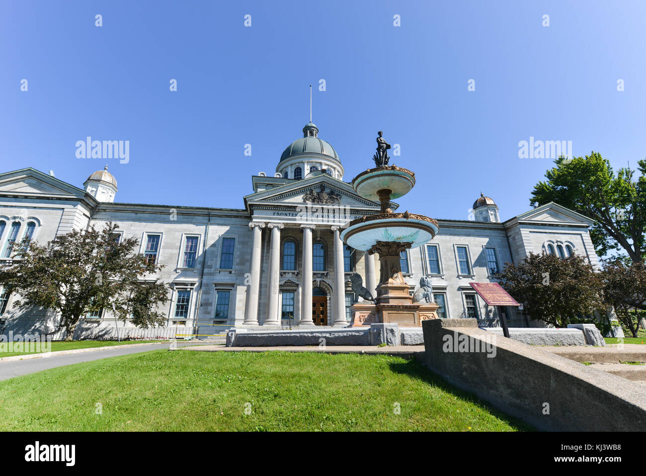 Frontenac County Court House in Kingston, Ontario, Canada.The Neoclassical building is the