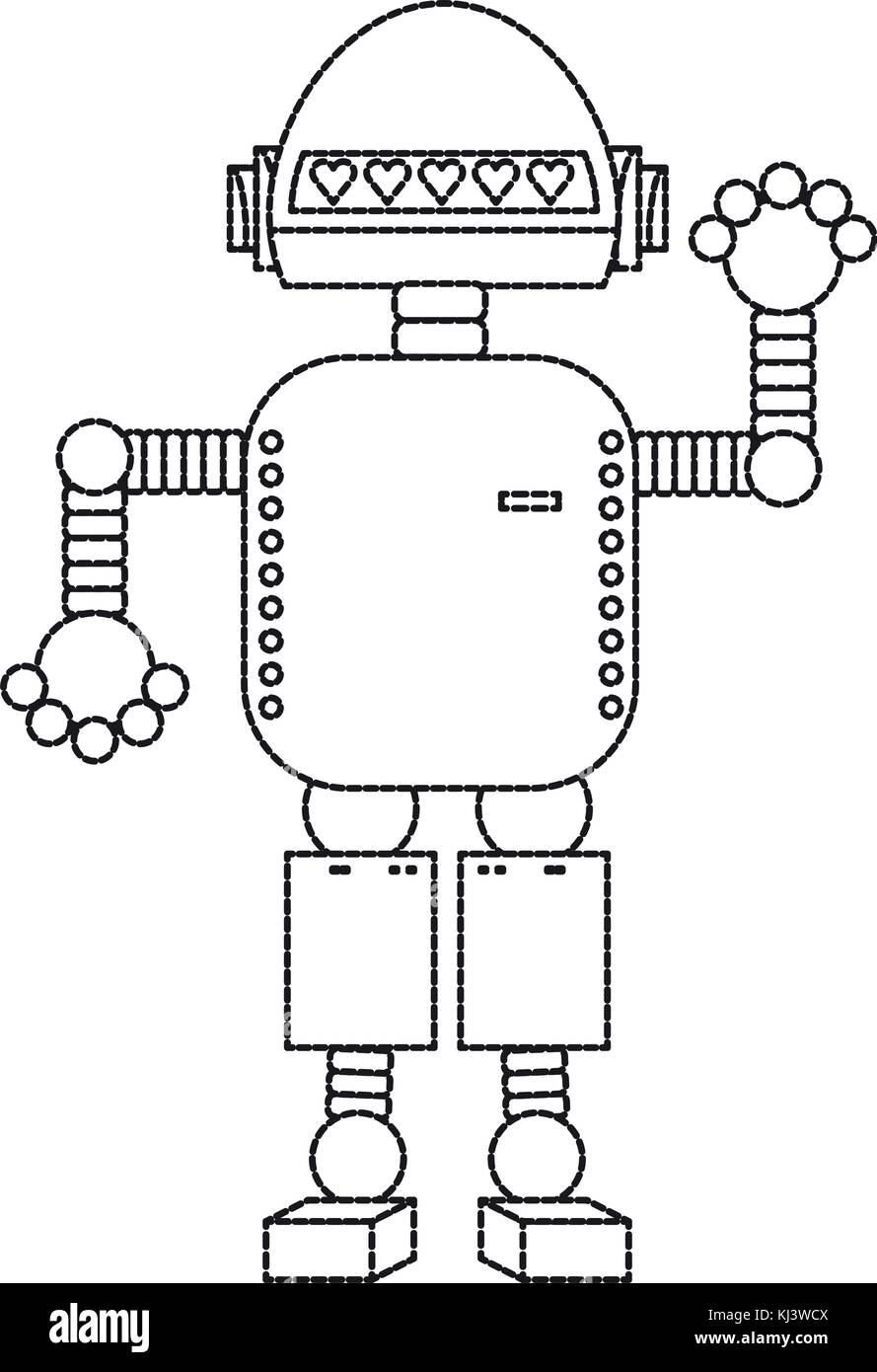 cartoon robot icon Stock Vector Image & Art - Alamy