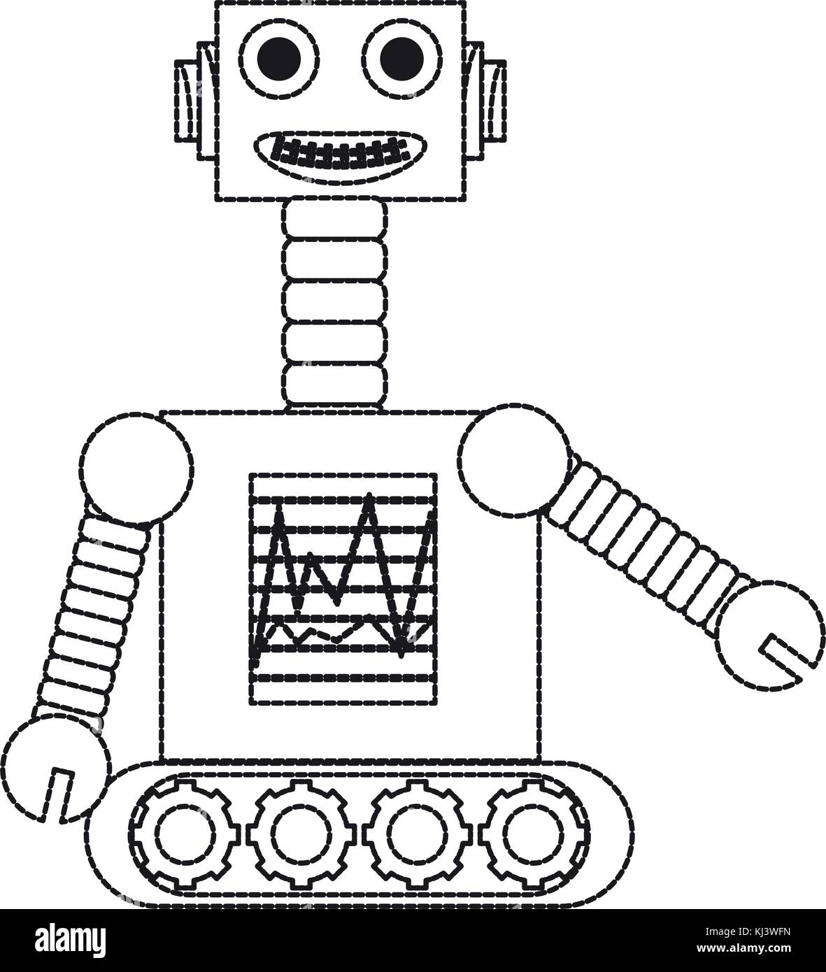 cartoon robot icon Stock Vector Image & Art - Alamy