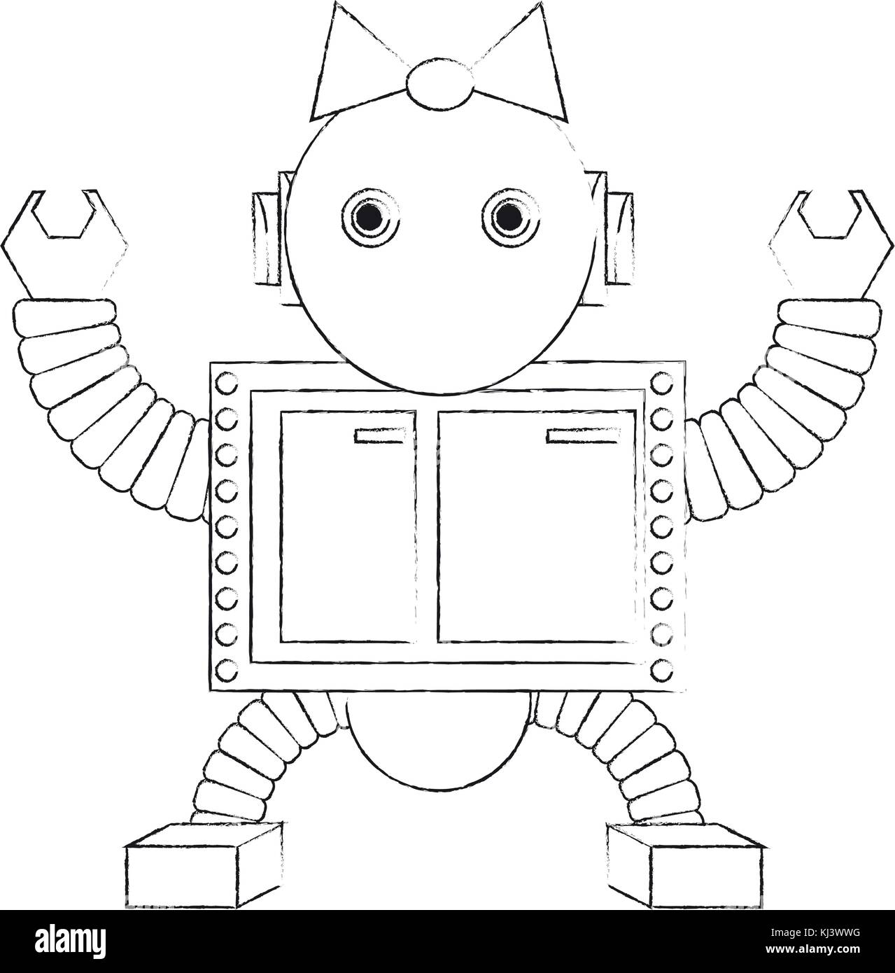 cartoon robot icon Stock Vector Image &amp; Art - Alamy