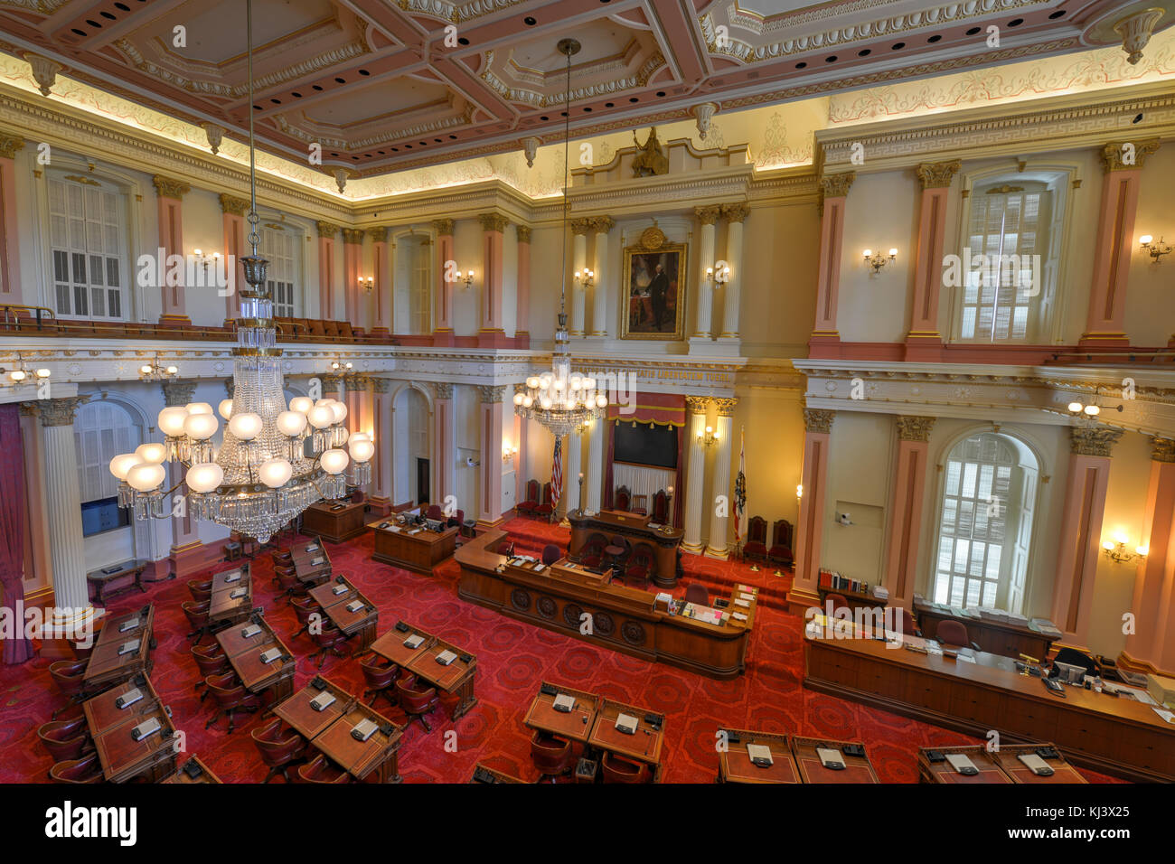 Empty senate chamber hi-res stock photography and images - Alamy