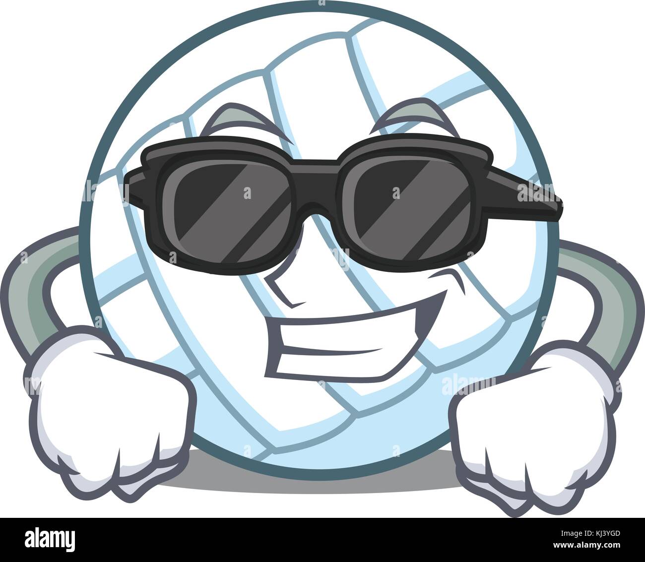 Super cool volley ball character cartoon Stock Vector Image & Art - Alamy