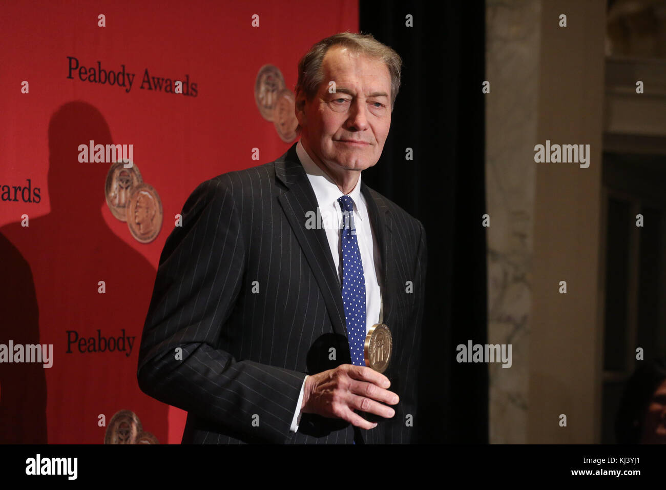 Charlie Rose attends 73rd Annual George Foster Peabody awards at The Waldorf=Astoria on May 19, 2014 in New York City. Stock Photo