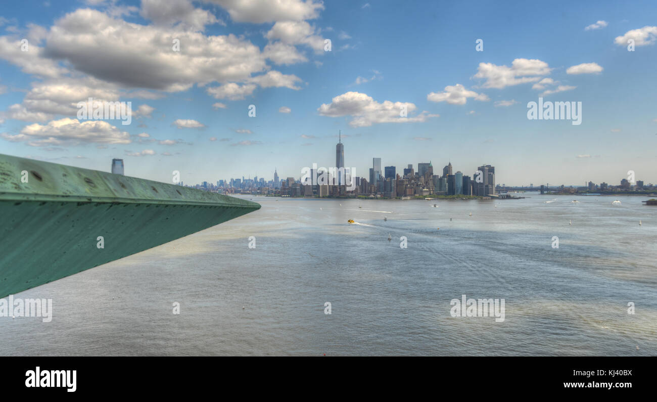 Statue of liberty view from the crown hires stock photography and