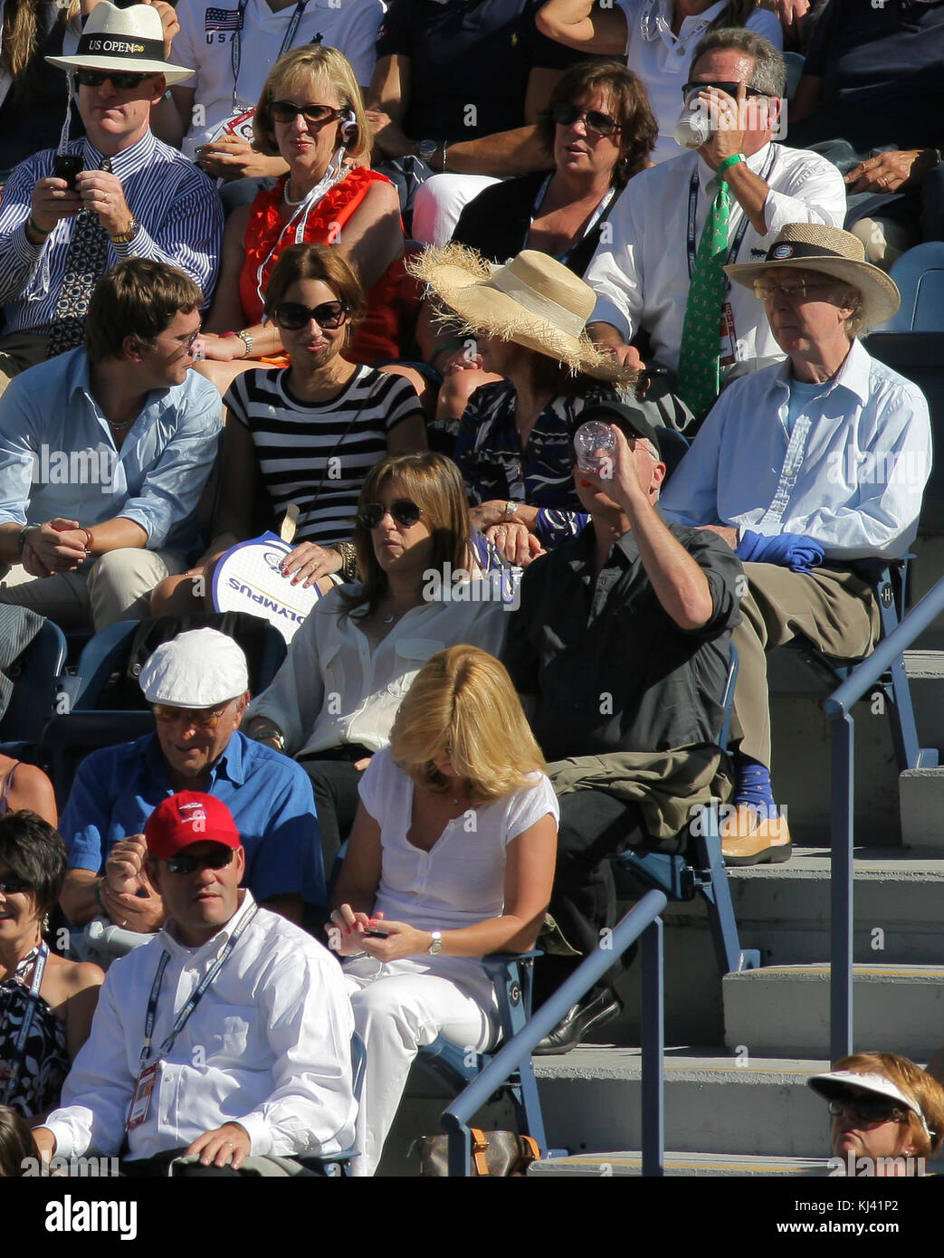 NEW YORK SEPTEMBER 11 Gene Wilder attends the men's singles semifinal match between Rafael