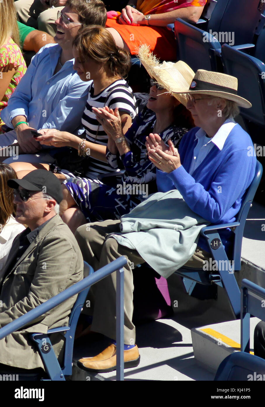 NEW YORK SEPTEMBER 11 Gene Wilder attends the men's singles semifinal match between Rafael