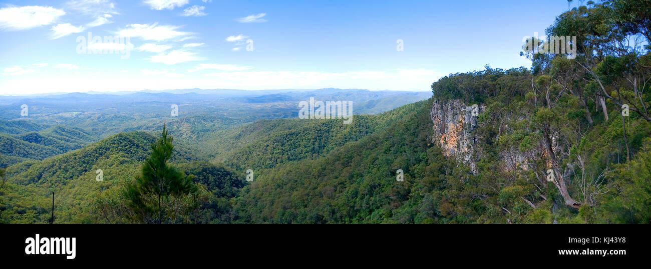 Rugged country around Kroombit Tops National Park in Central Queensland Stock Photo