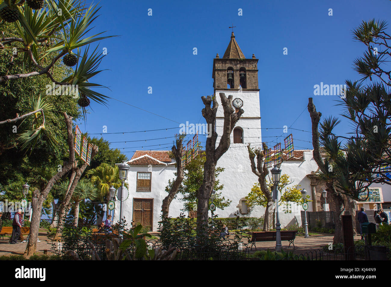 Iglesia de San Marcos, Kirche in Icod de los Vinos, Teneriffa, Kanarische Inseln, Spanien, Atlantischer Ozean, Europa | Iglesia de San Marco, church a Stock Photo