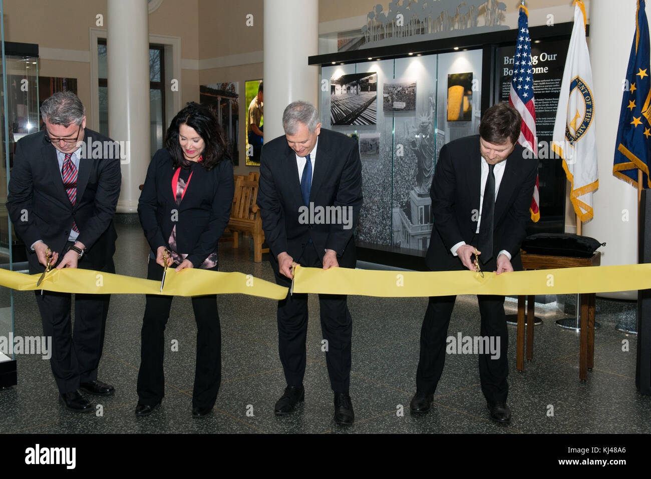 World War I Exhibit Ribbon Cutting (32912058954 Stock Photo Alamy
