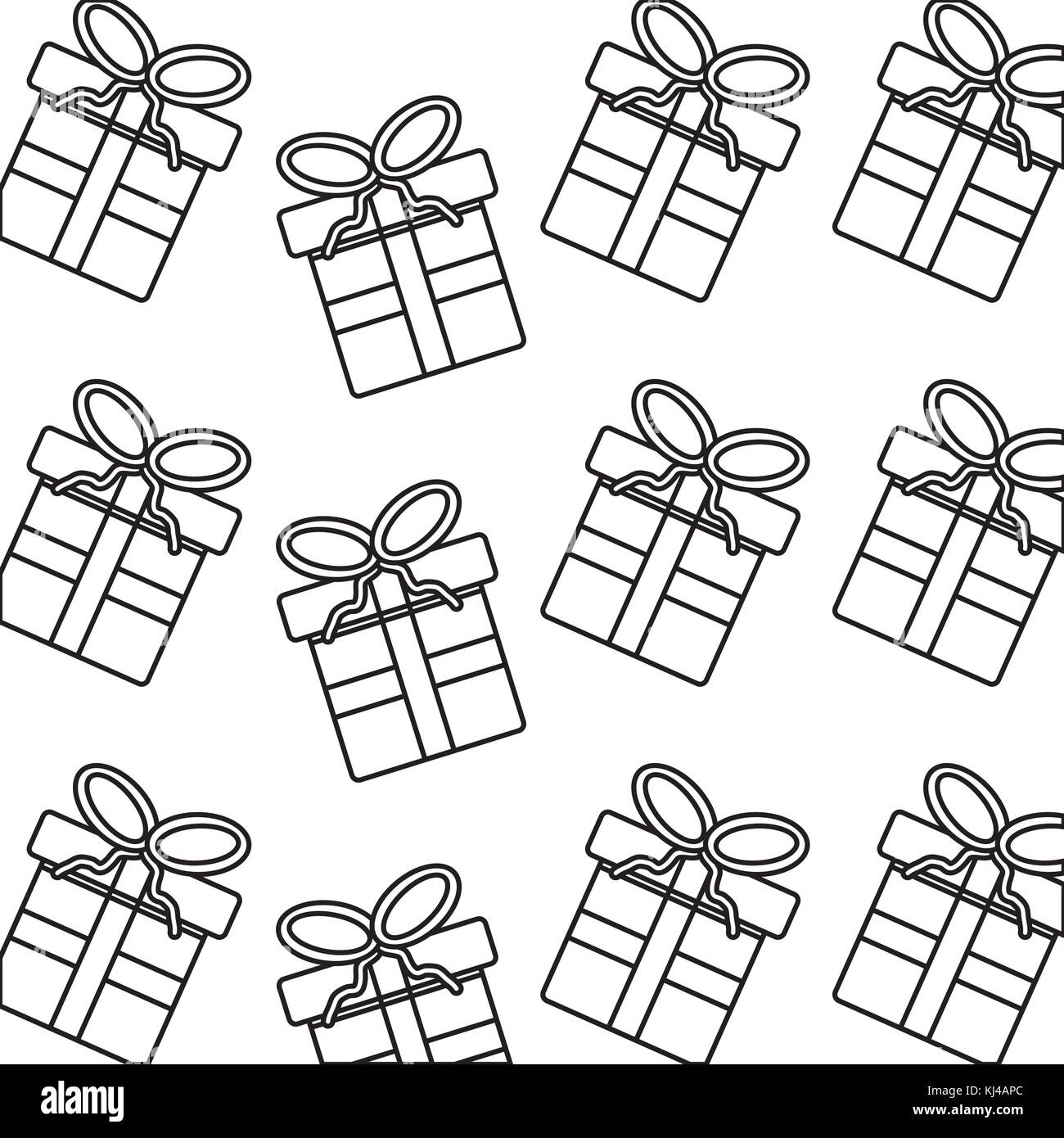 christmas gift present boxes wrapped seamless pattern image Stock ...