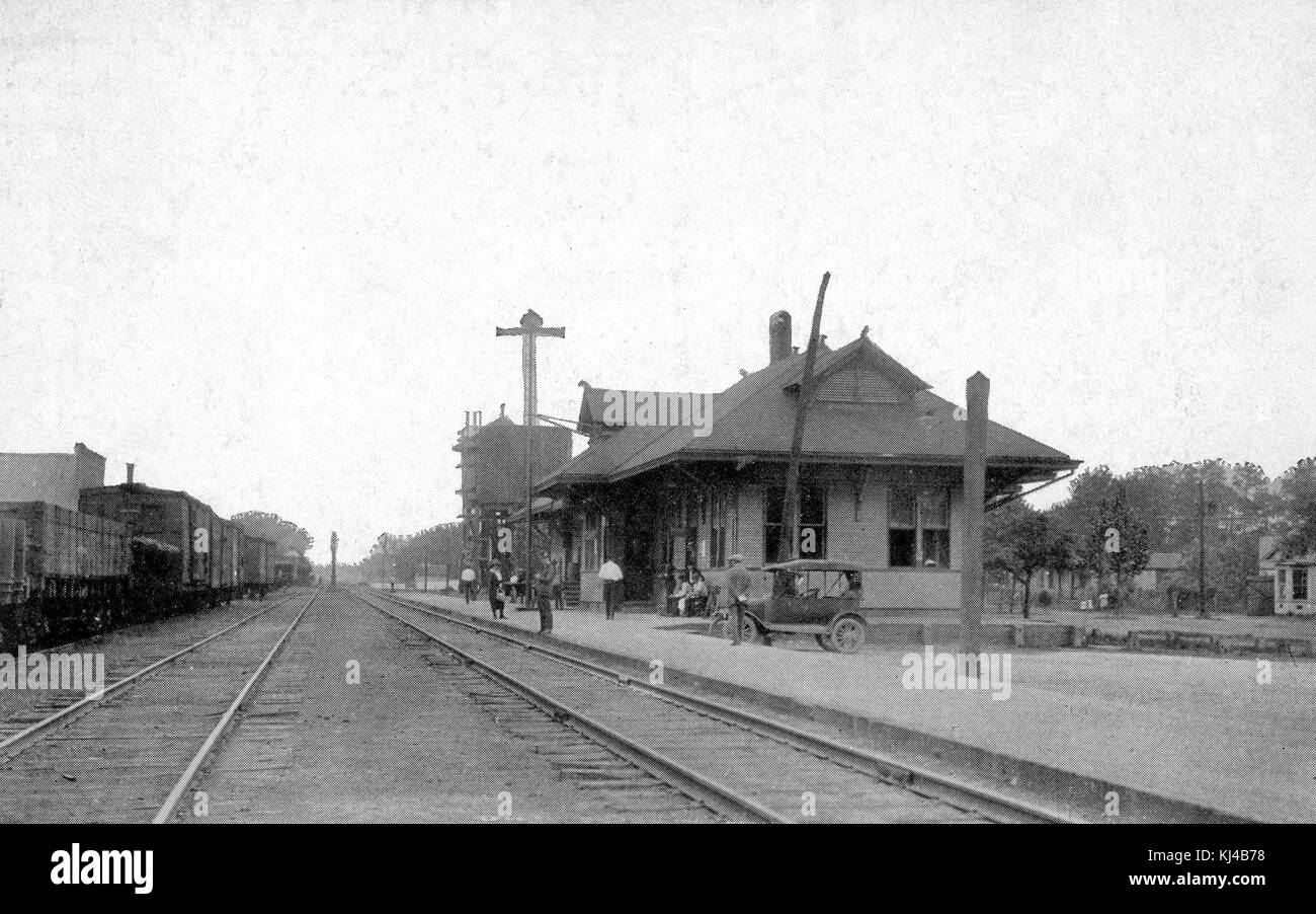 Ocean Springs Depot Stock Photo Alamy