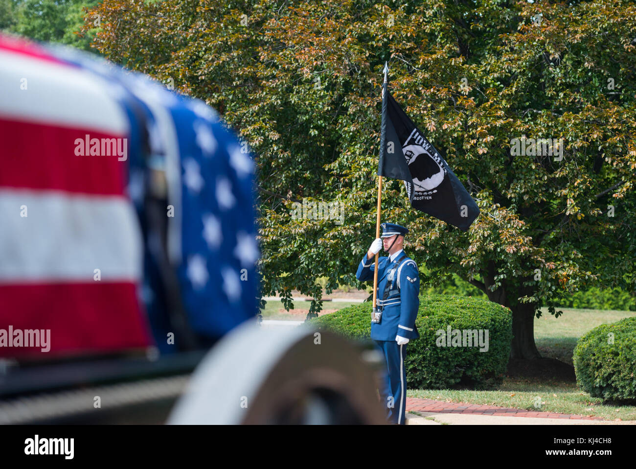 Full Honors Funeral for U.S. Air Force Col. Robert Anderson at Arlington National Cemetery (36829401804) Stock Photo