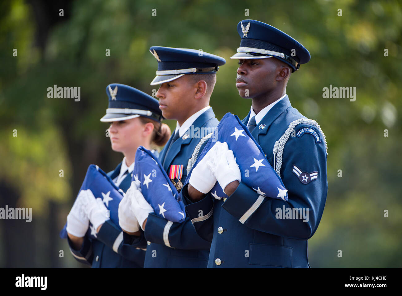 Full Honors Funeral for U.S. Air Force Col. Robert Anderson at Arlington National Cemetery (36869685033) Stock Photo