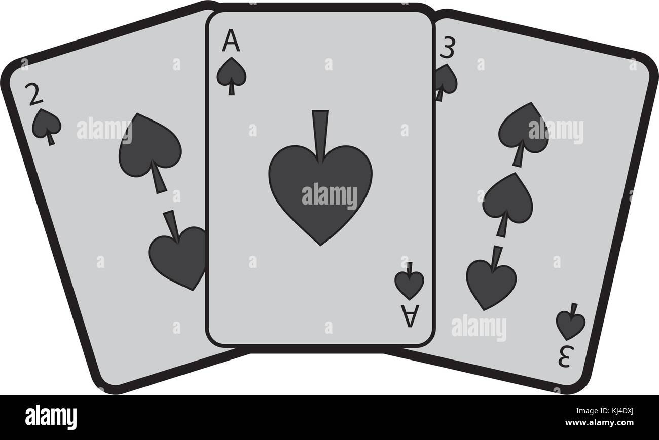 poker cards spade casino deck gambling design Stock Vector Image & Art