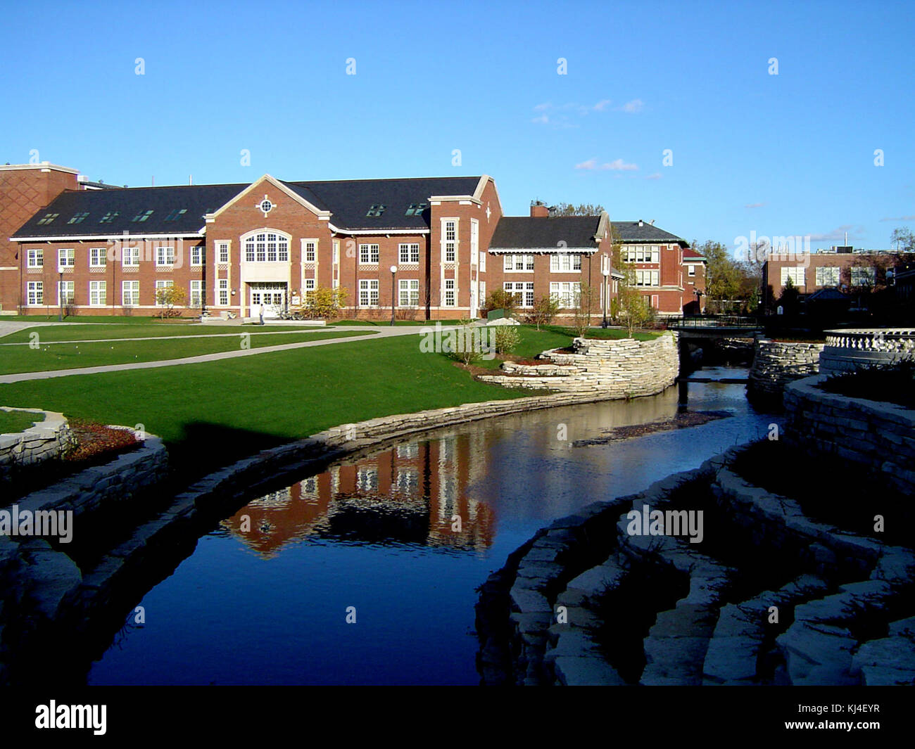 Uniwersyte Illinois kampus Stock Photo