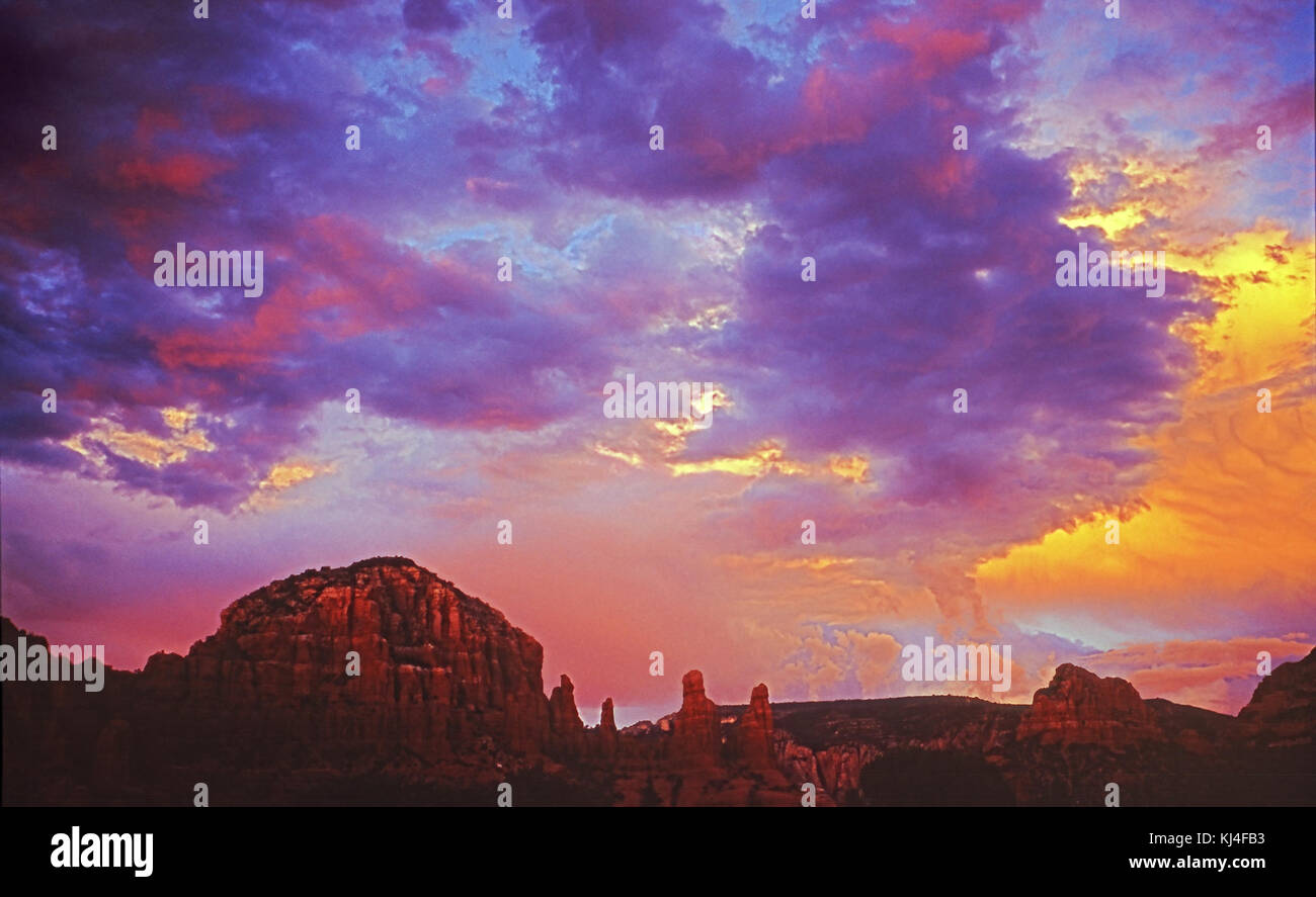 Sunset RedRocks AZ Stock Photo - Alamy
