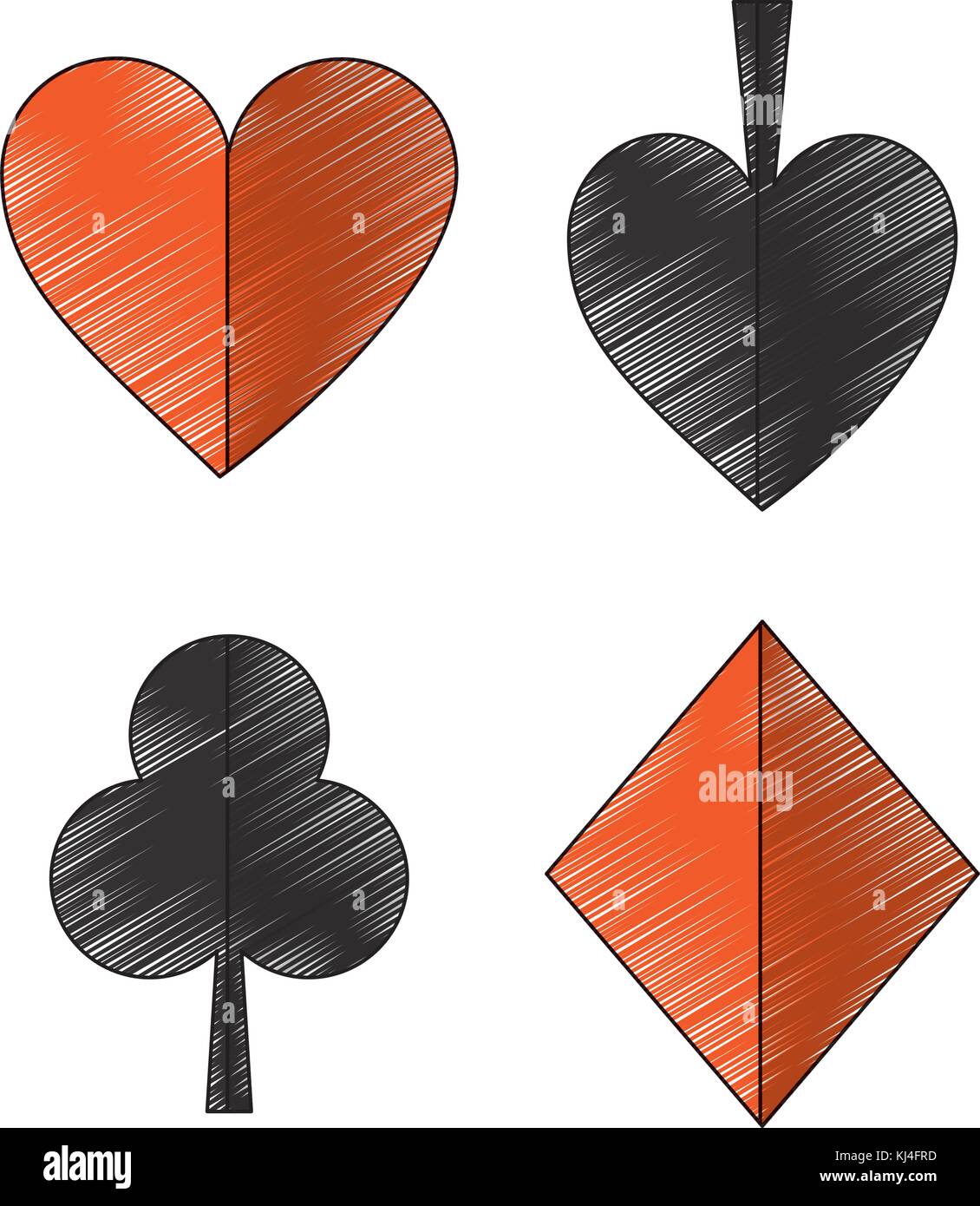 suits diamond pike spade tile clover clubs hearts french playing