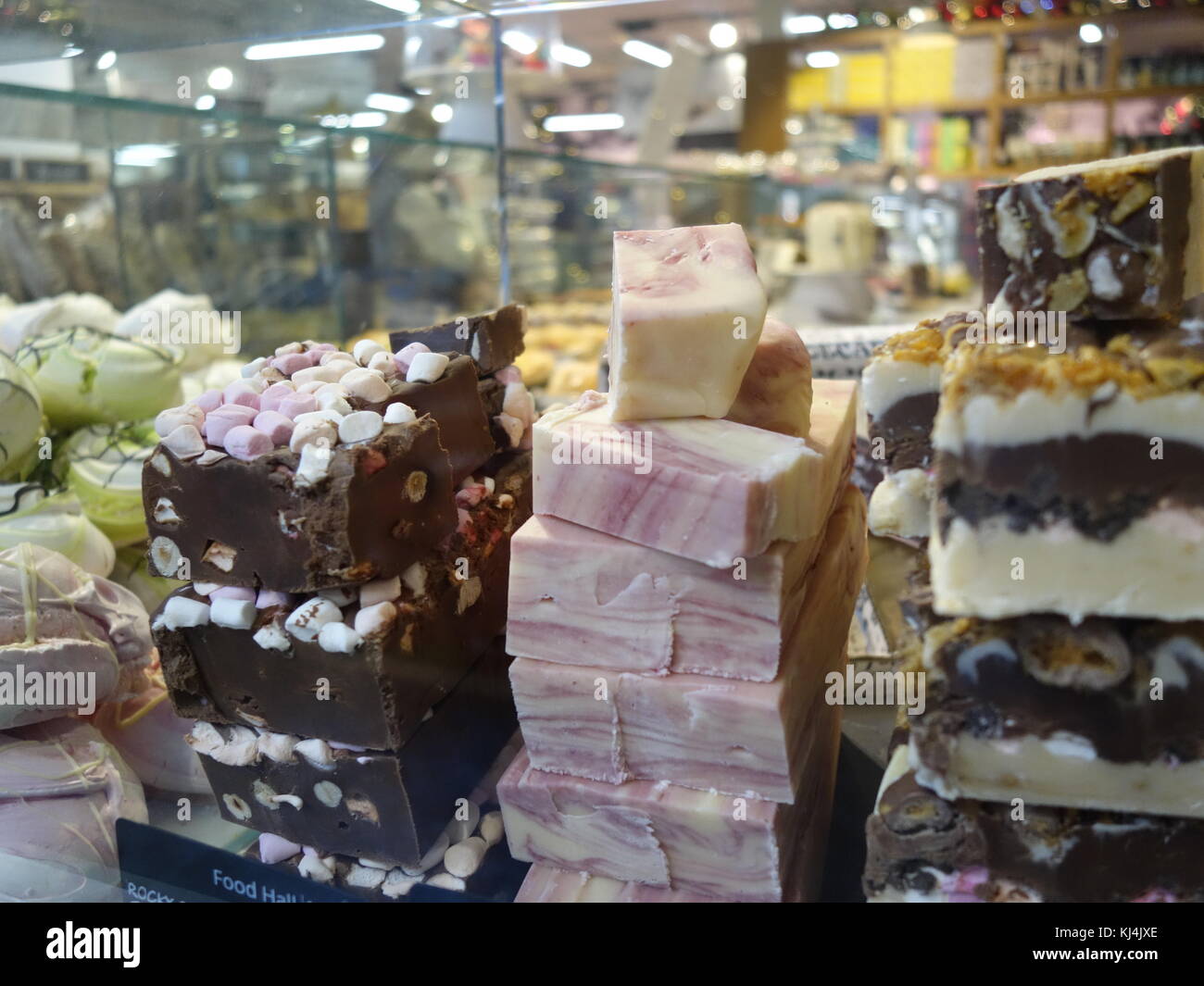 assorted varieties of fudge Stock Photo Alamy