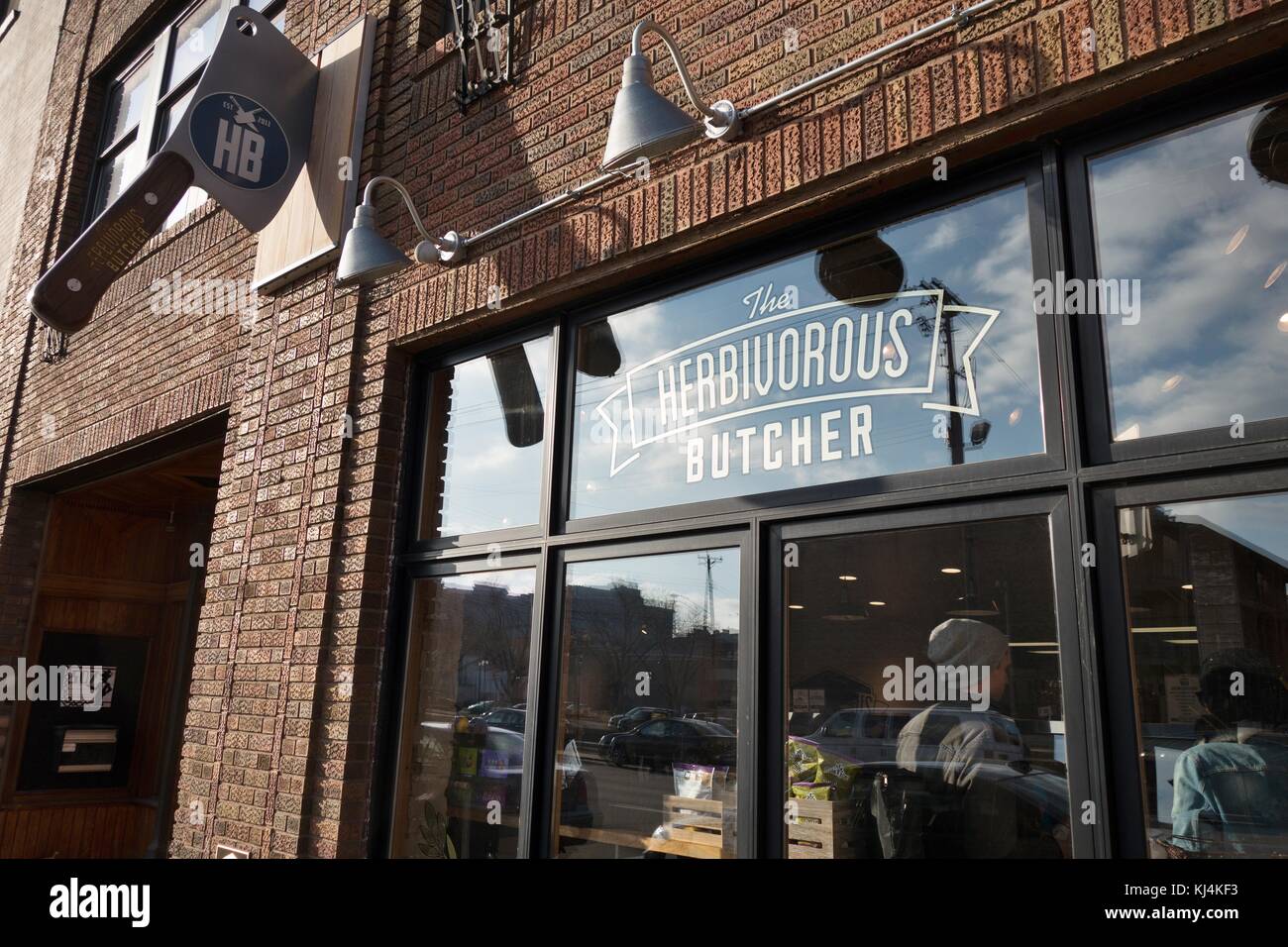 The store front of The Herbivorous Butcher shop in Minneapolis
