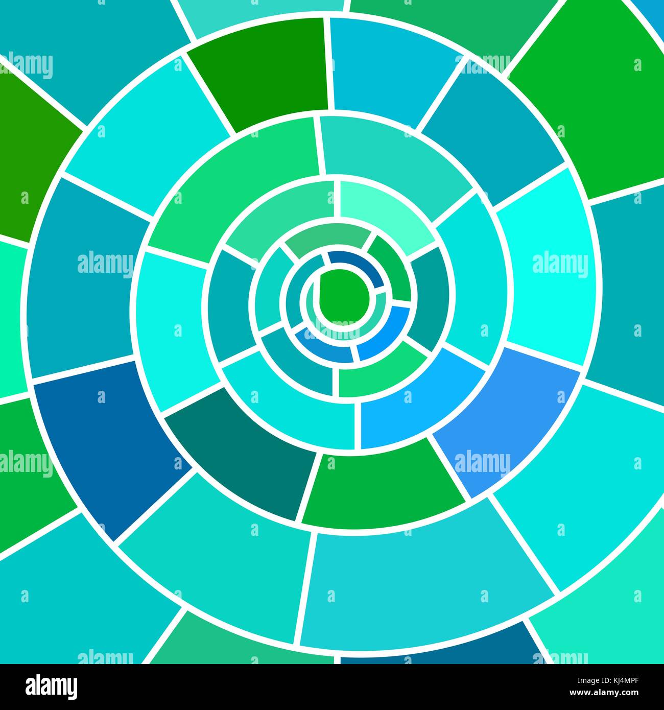 abstract vector stained-glass mosaic background - blue spiral Stock ...