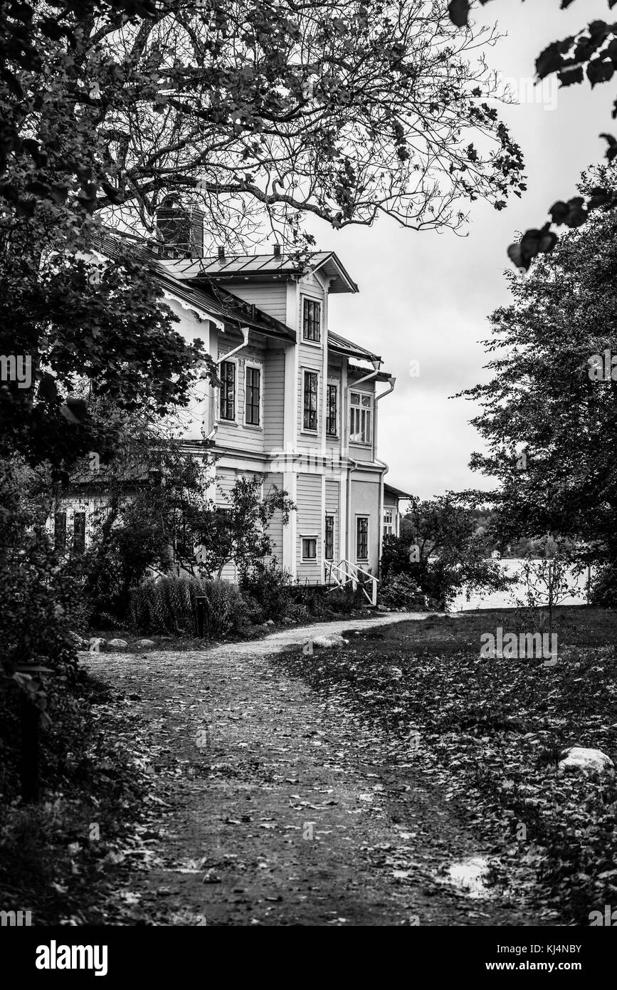 House, Vaxholm, Stockholm archipelago, Sweden Stock Photo Alamy