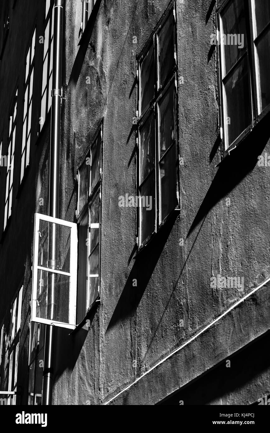 Plain windows Black and White Stock Photos & Images - Alamy