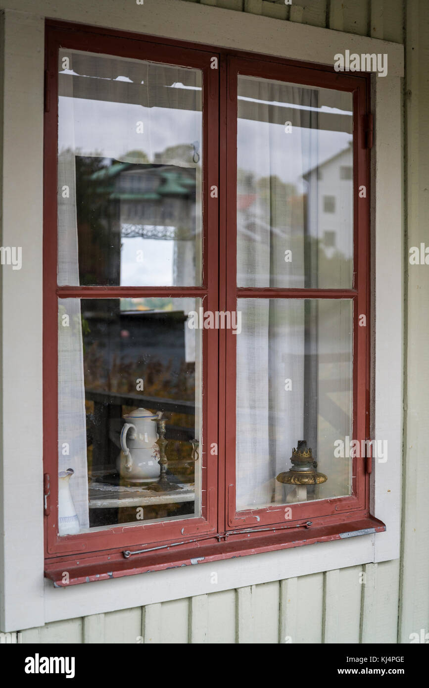 Window, Vaxholm, Stockholm archipelago, Sweden Stock Photo Alamy
