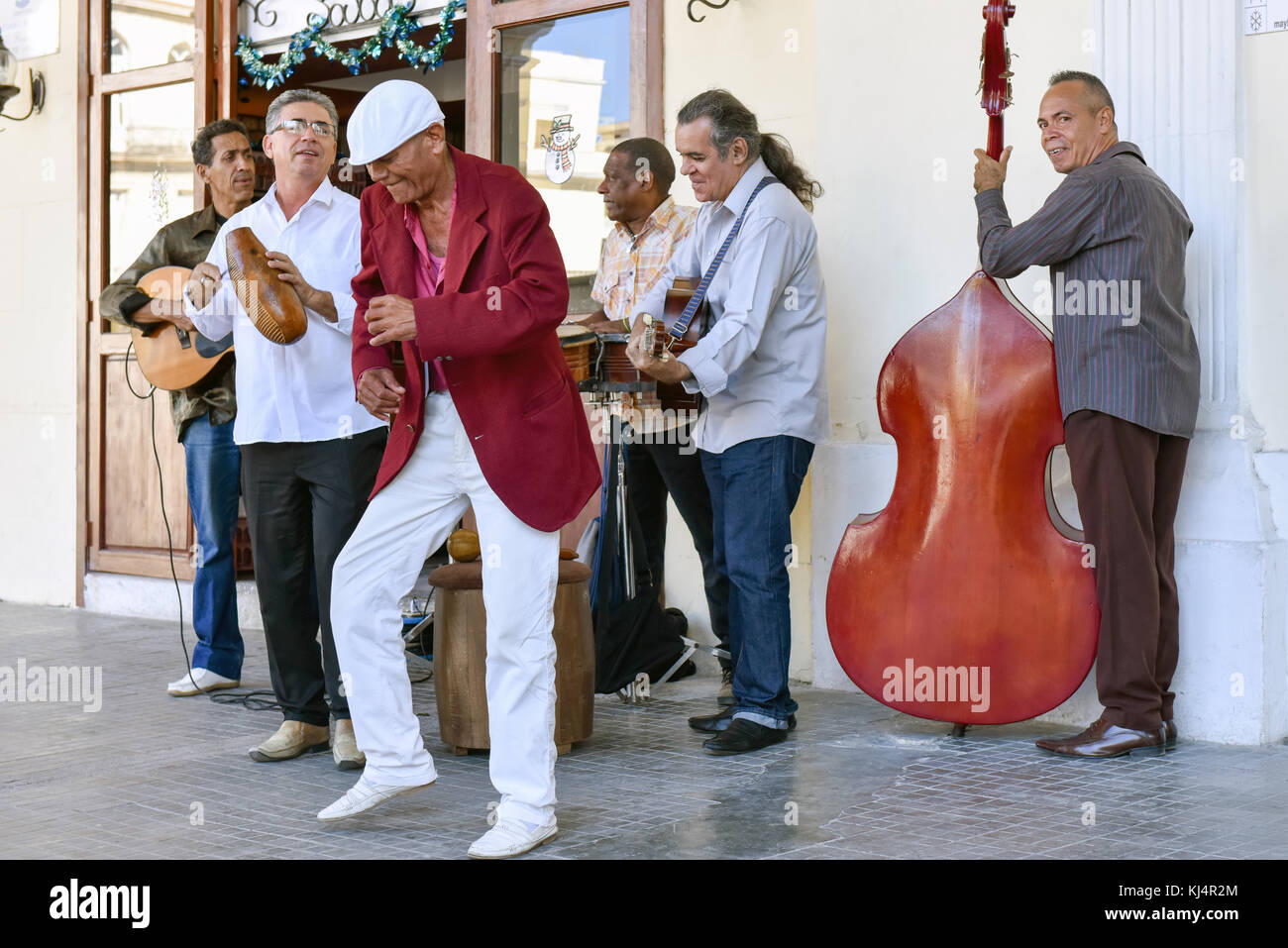 Musicians Old Havana Stock Photo