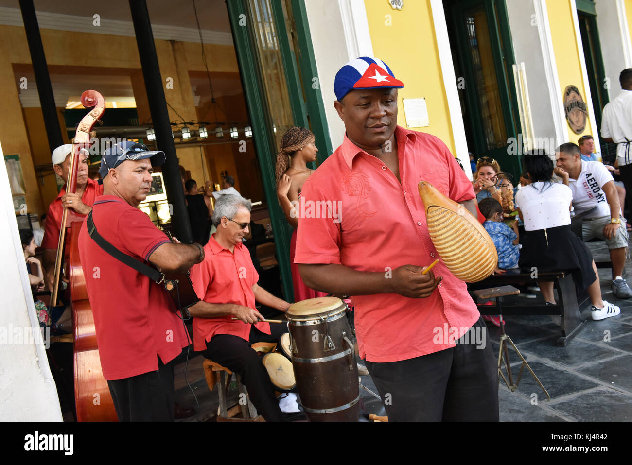 Musicians Habana Vieja Cuba Stock Photo