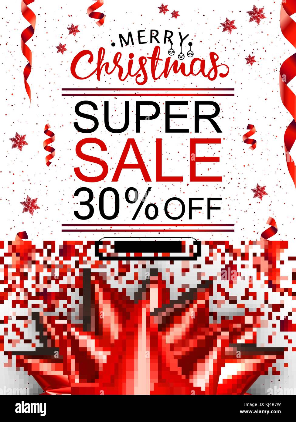 Christmas Sale Advertising Banner Popular Banners Dimensions Red