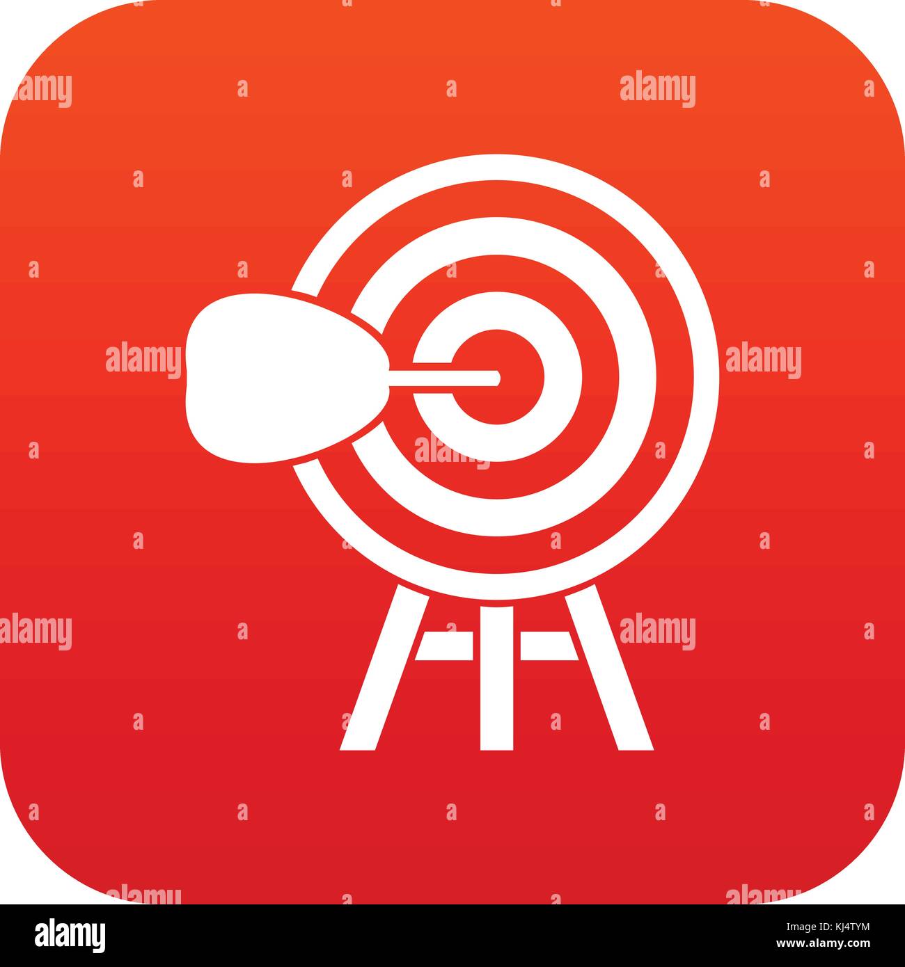 Target icon digital red Stock Vector Image & Art - Alamy