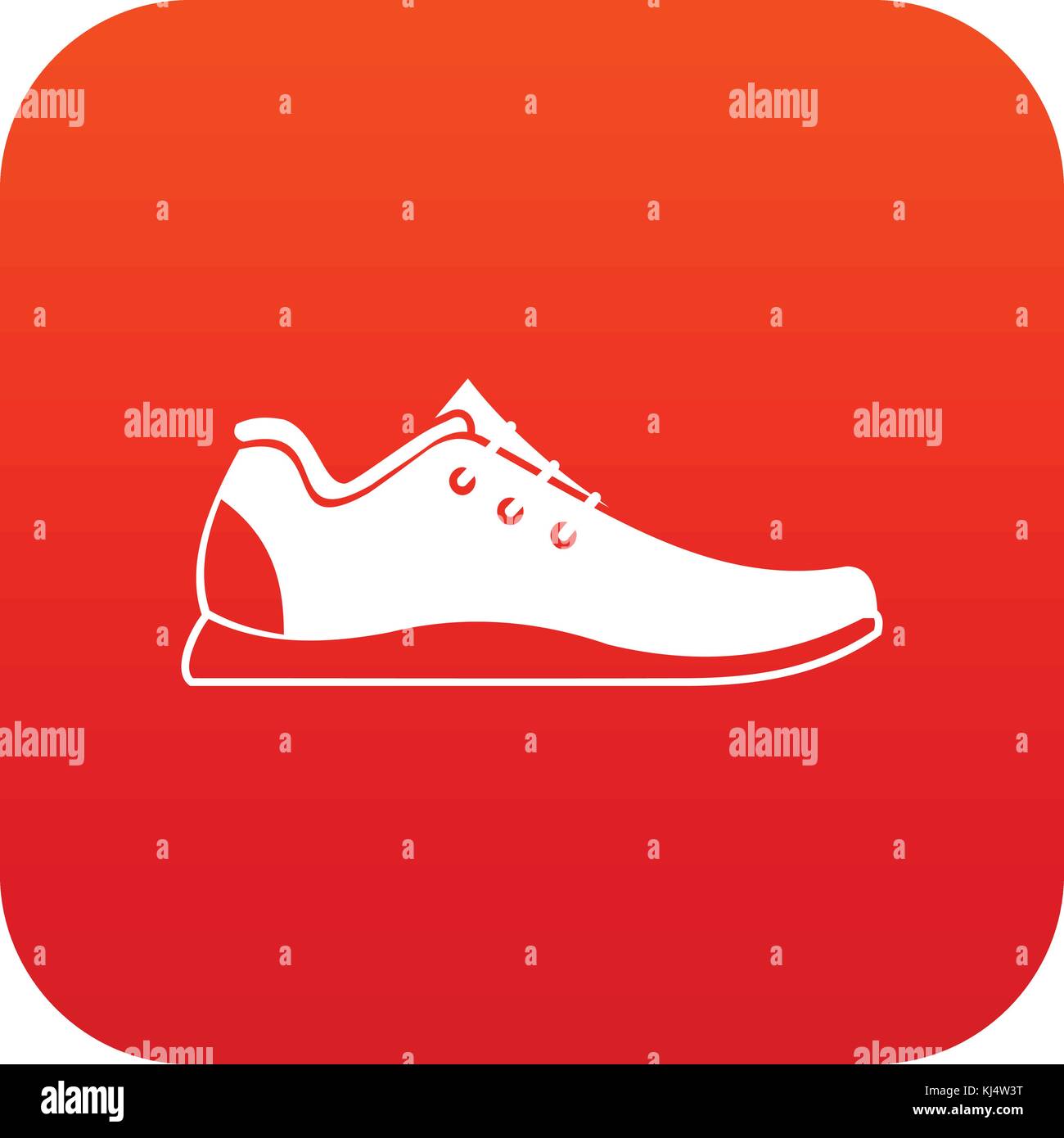 Athletic shoe icon digital red Stock Vector Image & Art - Alamy