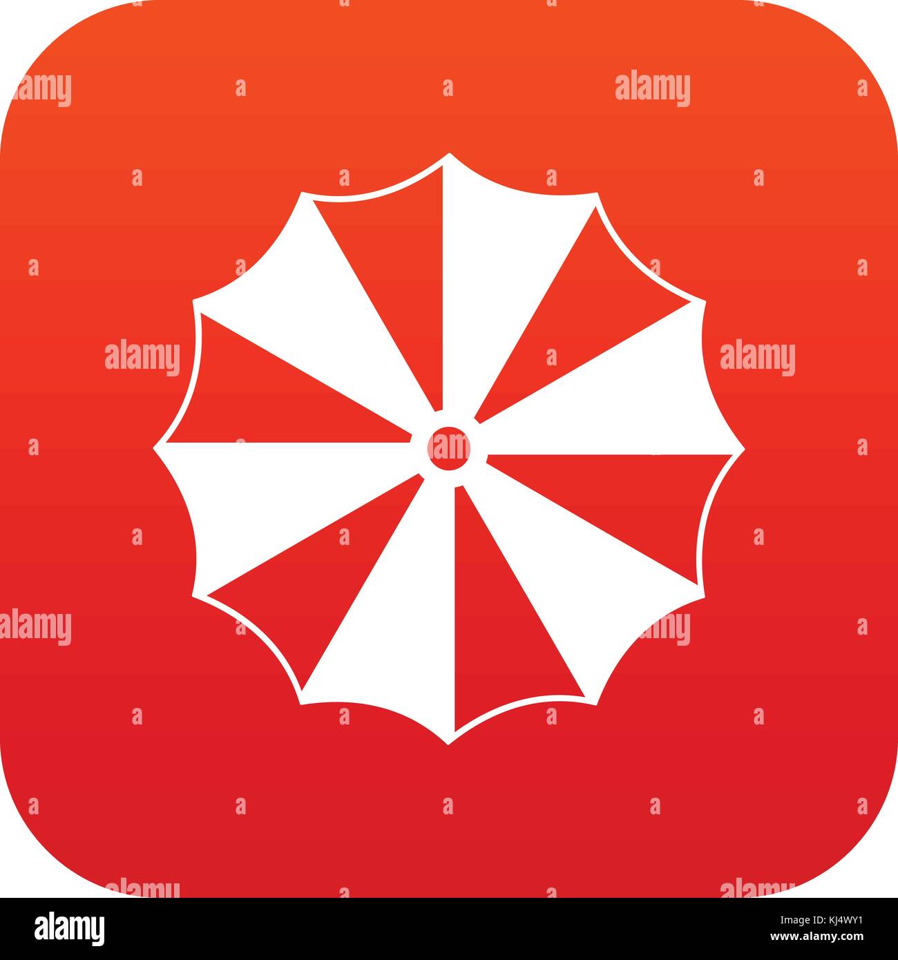 Striped umbrella icon digital red Stock Vector Image & Art - Alamy