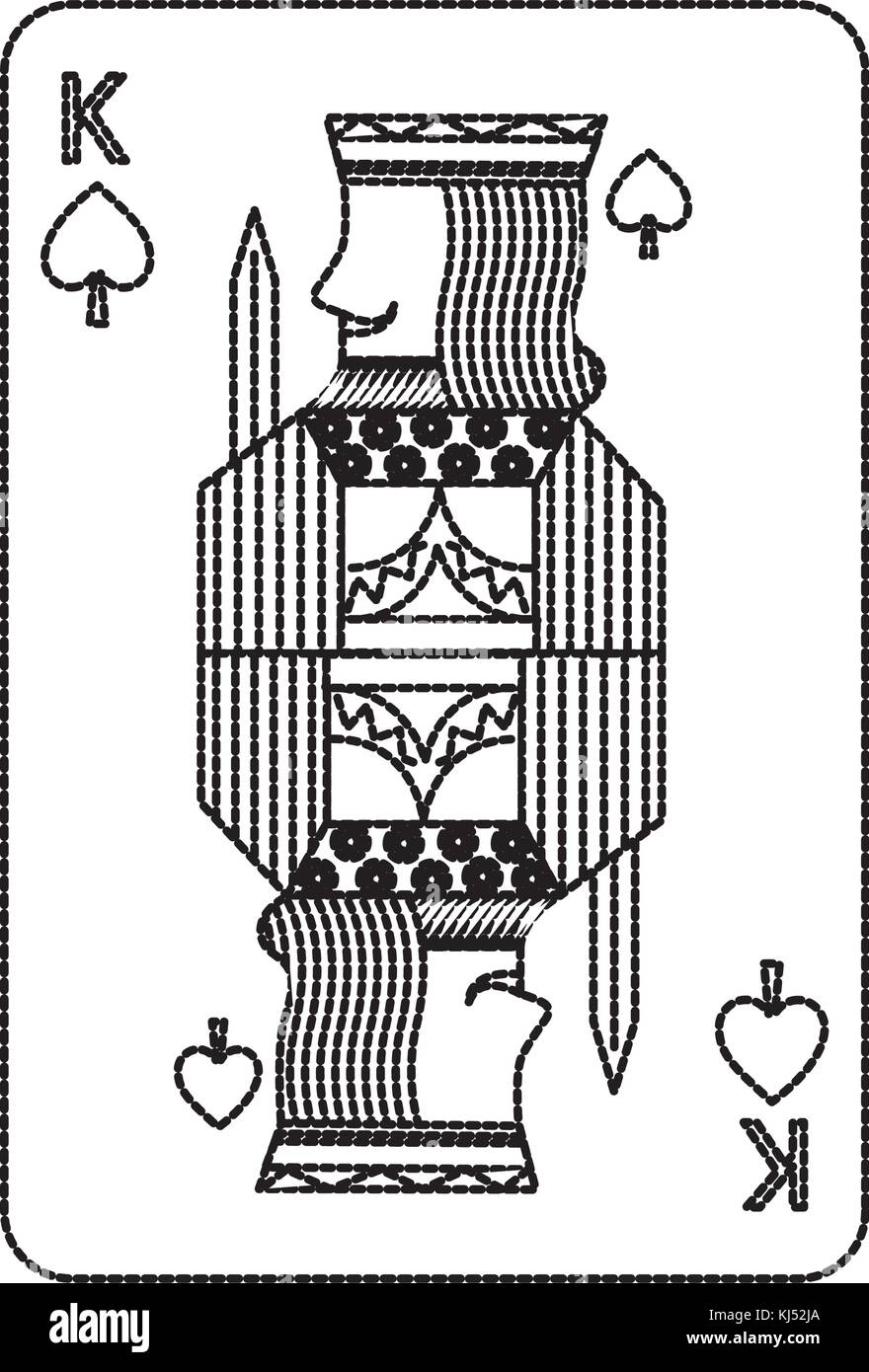 poker king of spades playing card Stock Vector Image & Art Alamy