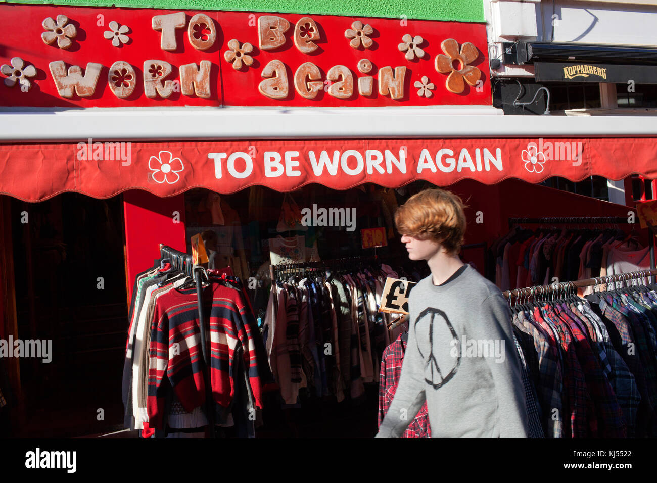 A second hand and vintage clothes shop in the seaside town if Brighton