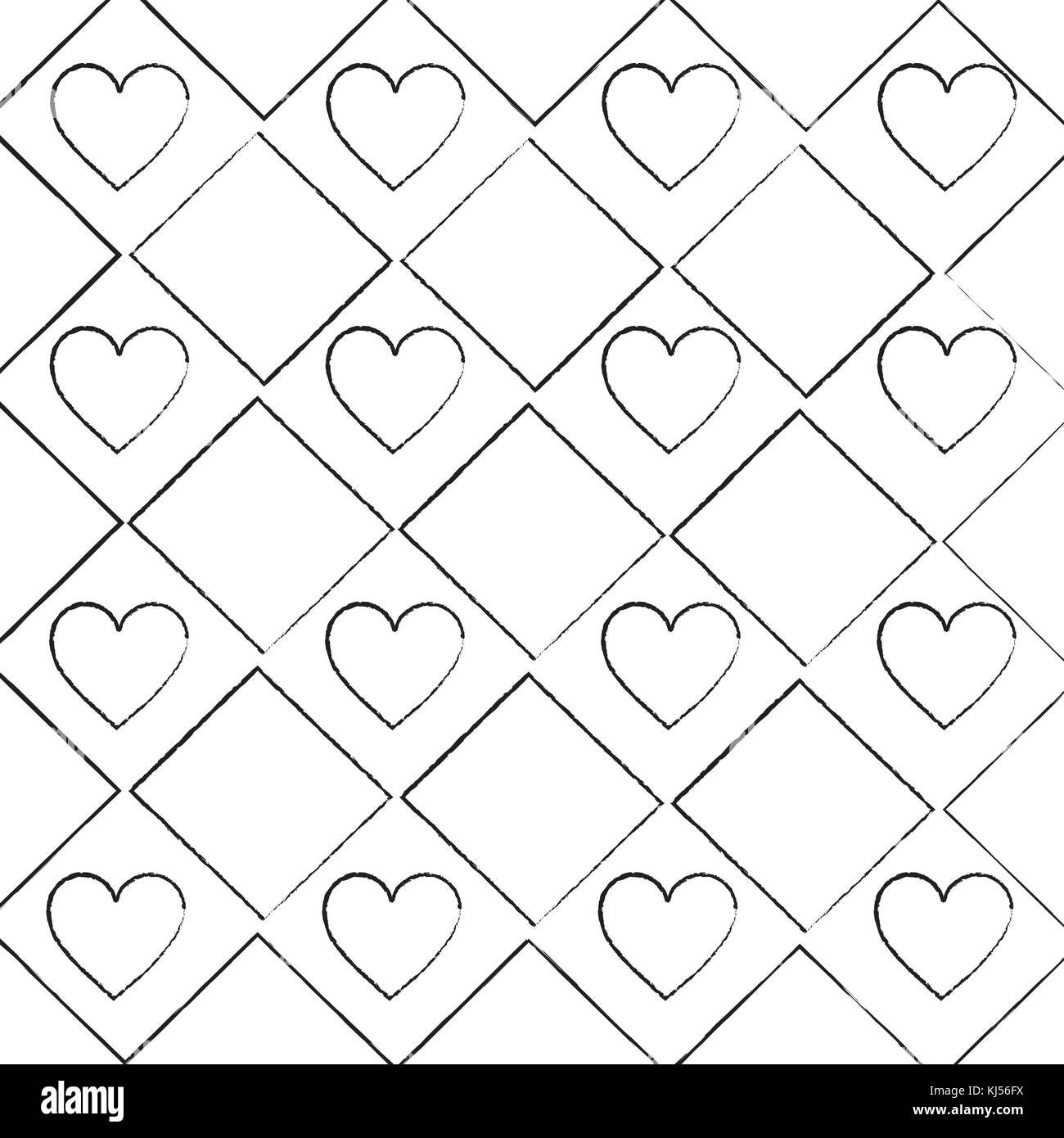 seamless poker pattern with hearts card casino texture Stock Vector
