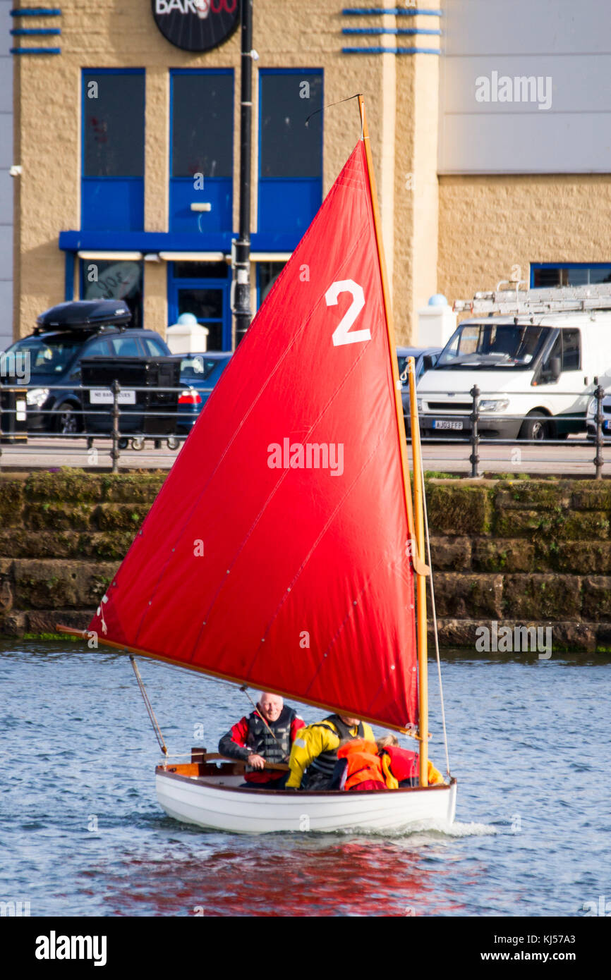 Dinghy racing at New Brighton Stock Photo Alamy